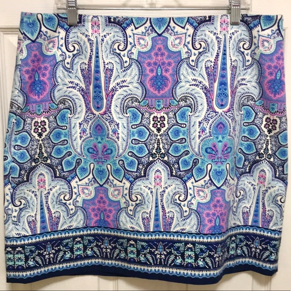 Talbots Mykonos Paisley Skirt - Picture 8 of 15